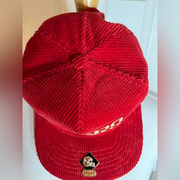 Vintage Corduroy 49’er Snapback Cap with Enamel 49’er Pin - Picture 5 of 9